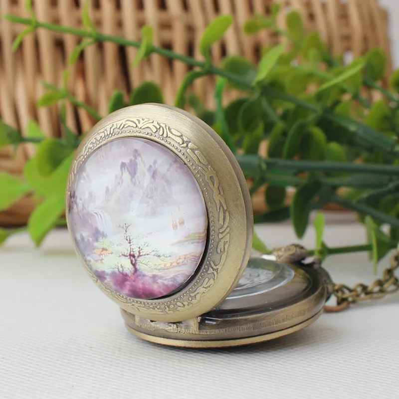 2017 Китайский ветер ретро смотреть старые пейзажной живописи стол Метросексуал