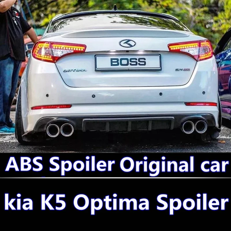 Для kia K5 спойлер Optima 2011-2013высококачественный ABS Материал заднее крыло автомобиля