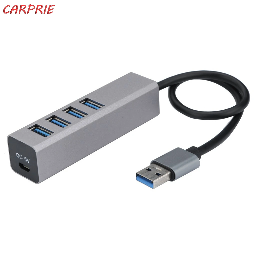 CARPRIE серый USB 3 0 4 Порты и разъёмы концентратор кабель с порт зарядки Micro для