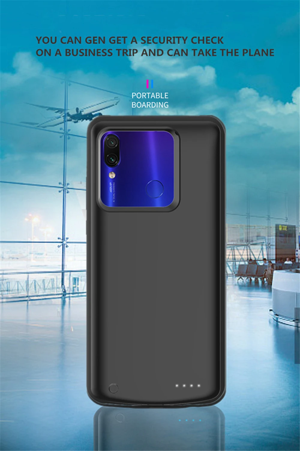 6500 мАч зарядное устройство чехол для Xiaomi Redmi Note 7 Pro резервного питания банк зарядки чехол для Redmi Note 7 Внешний контейнер для аккумуляторных батарей