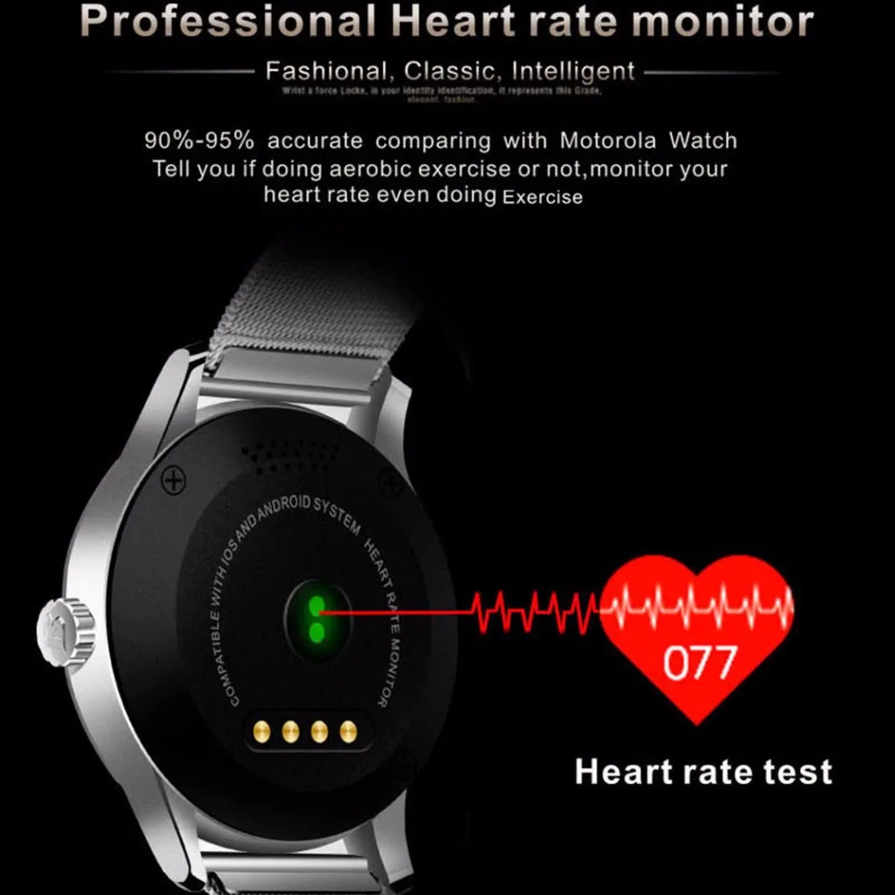 NEW Smart Watch K88H Bluetooth Smartwach 1.2'' IPS Screen Support Heart Rate Monitor Pedometer Wristwatch For IOS Android