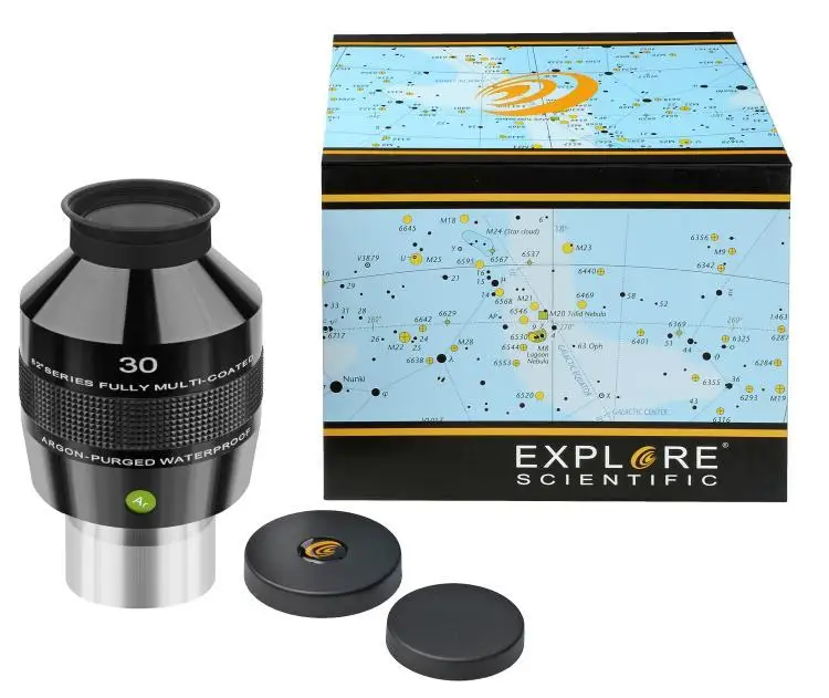 Explore Scientific 82 градусов 1,2" 4,7 мм 6,7 мм 8,8 мм 11 мм 14 мм 2" 18 мм 24 мм 30 мм Extreme ультра широкий monucular окуляра