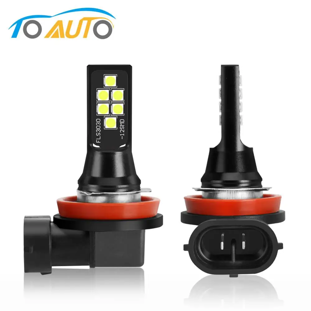 Противотуманные фары для авто светодиодные лампы 3030SMD H8 H11 HB4 9006 HB3 9005