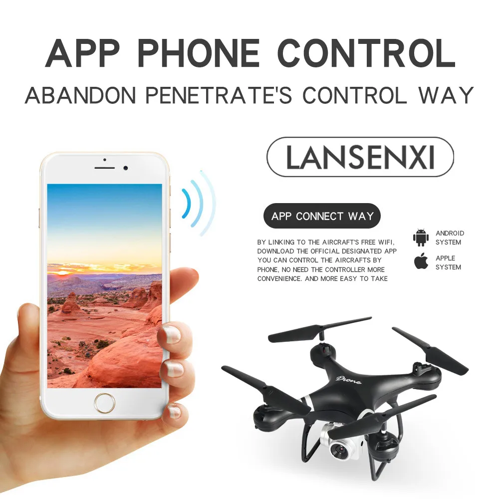 LF608 2,4G 4 CH Радиоуправляемый Дрон с 0.3MP/2.0MP/5.0MP WiFi камерой, игрушки с дистанционным управлением, Радиоуправляемый квадрокоптер, летающая модель самолета, дропшиппинг