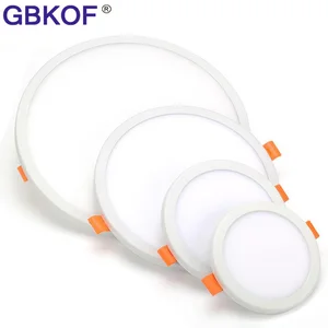 Бесплатная доставка, фонарь для светодиодной панели, квадратный, Круглый, 6 Вт, 8 Вт, 15 Вт, 20 Вт, 220 В, Встраиваемый светодиодный потолочный светильник, точесветильник светильник, алюминиевая панель