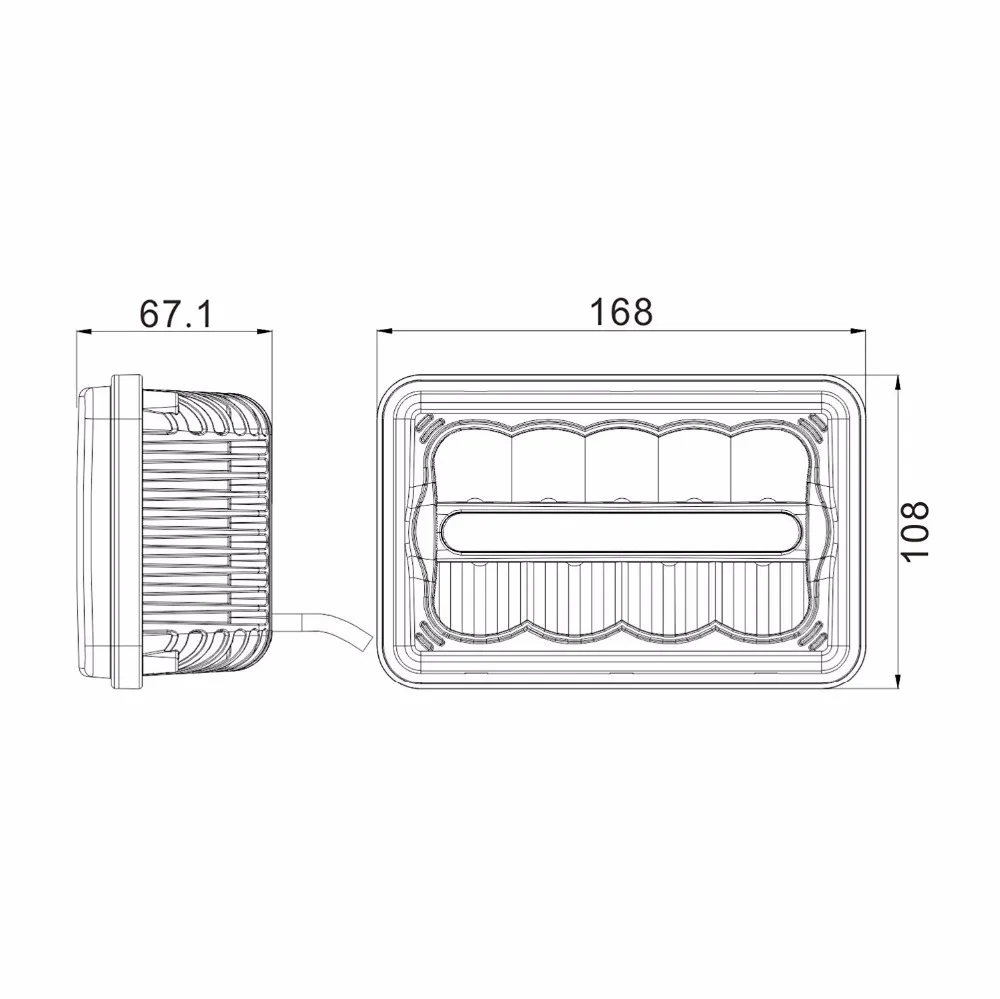 (4 шт.) DOT approved 4 &quotX6&quot черный грузовик старый автомобиль квадратные фары