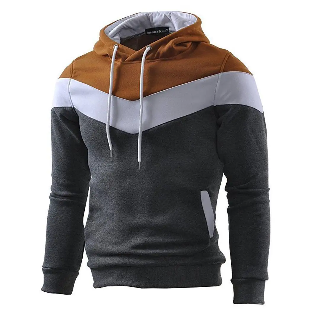 06 Autumn Casual Men's Skateboarding Hoodies Multicolor Splice Pullovers Sport Hoodie Man Gym Fitness Casual Long Sleeve Coat - Цвет: 06
