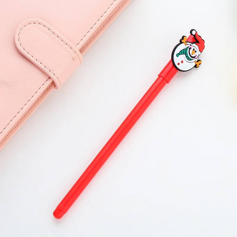 

12PCS Back To School Gel Pen Snowman Deer Gel Pen Christmas Gift For Children Natal NewYear Supply Birthday Party