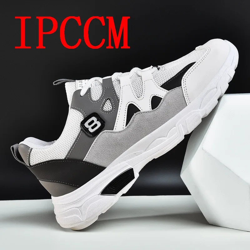 Мужские дышащие кроссовки в Корейском стиле повседневная обувь для бега папы