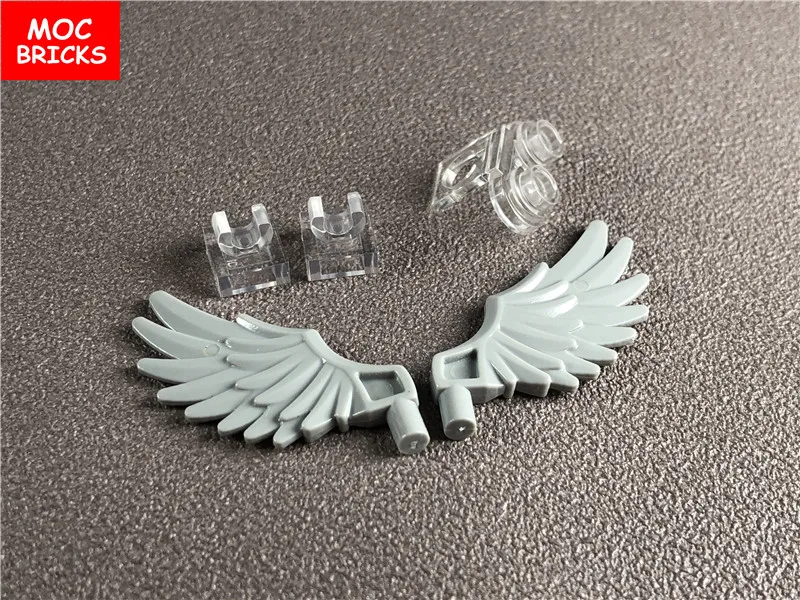 Кубики MOC белые и черные крылья прозрачные пчелиные складные раскладные игрушка