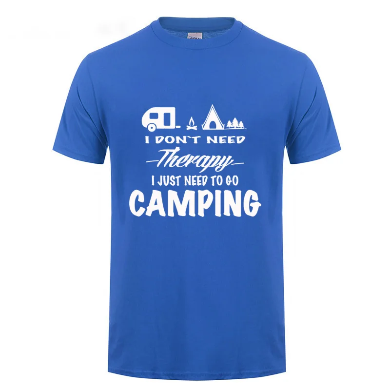 Мне не нужна терапия мне футболка для кемпинга Camper Life Camp S Happy Забавный