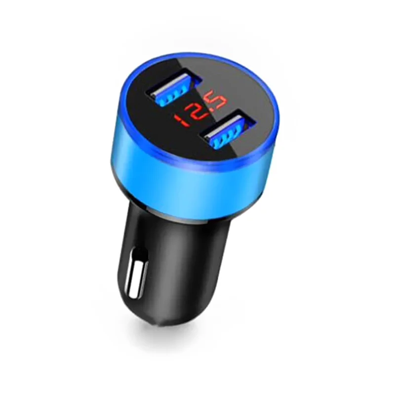 Автомобильное зарядное устройство с цифровым дисплеем Quick Charge 3 0 Dual Usb напряжение