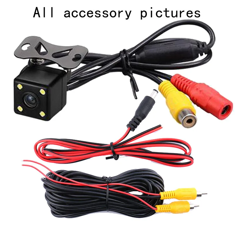 Автомобильная универсальная камера заднего вида с 4 светодиодами HD