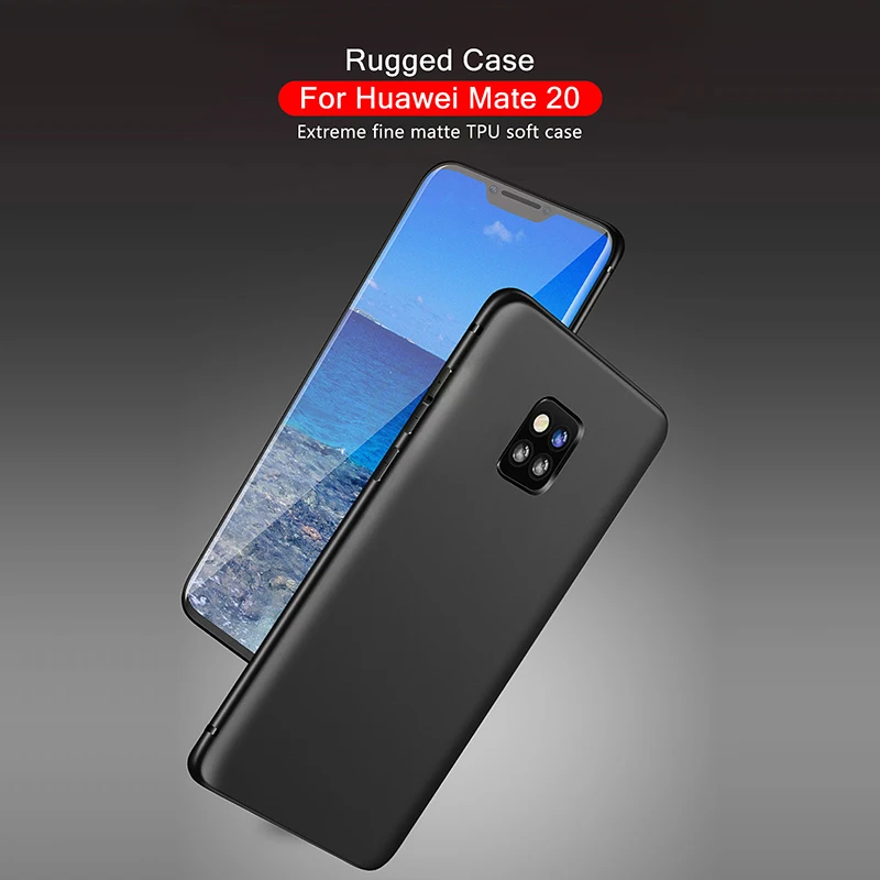 Для Huawei Mate 10 20 Pro матовый Мягкий ТПУ силиконовый ультра тонкий защитный чехол для