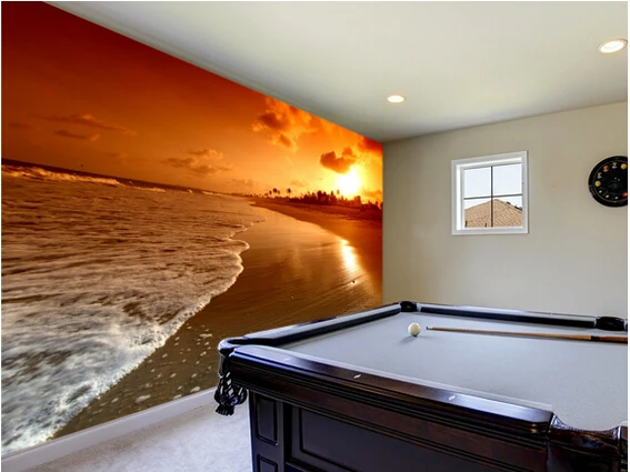 Обои Ландшафтные на заказ 3D-обои с изображением рассвета океана современные