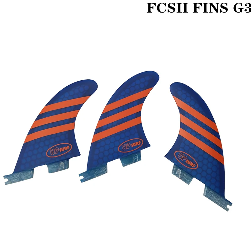 Плавники для серфинга FCS2 G3 красные/синие/белые/зеленые сотовые плавники трехслойные из стекловолокна