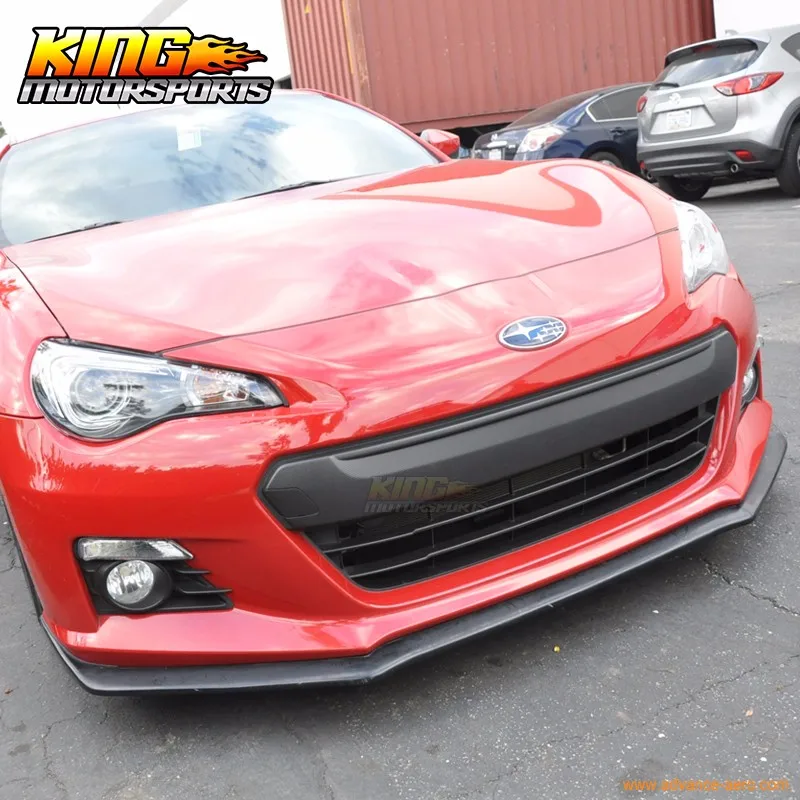 Подходит 2013 Subaru BRZ STI стиль 2-Dr передний бампер спойлер черный PU