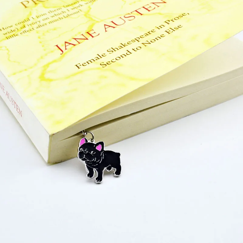 Из металла собака очарование мультфильм животных Закладка цепи Книги