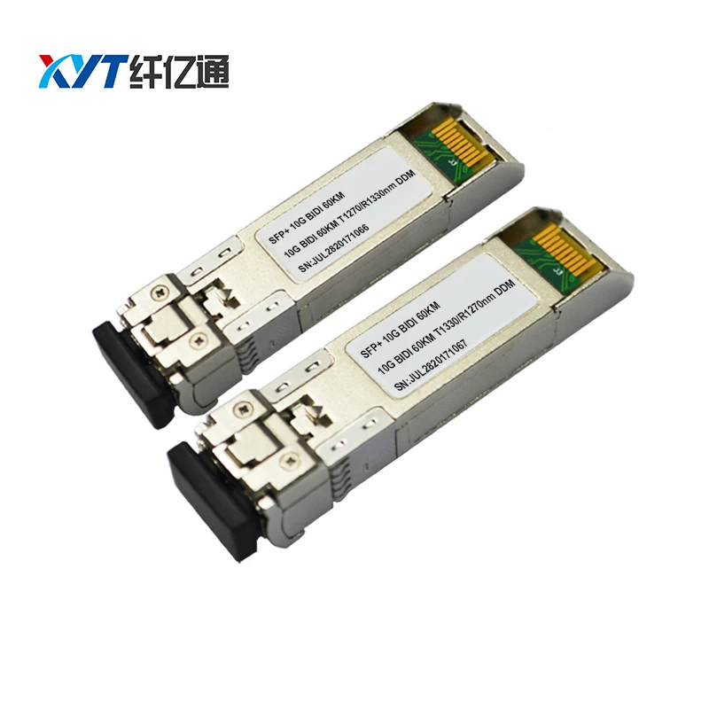 Бесплатная доставка 10g 1270/1330nm 60km SFP + Модуль LC/SC разъем BIDI совместим с cisco huawei |