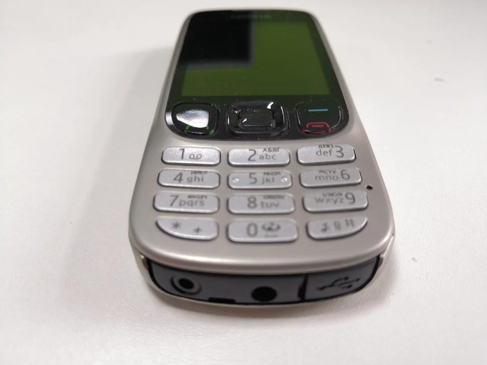 Разблокированный мобильный телефон NOKIA 6303i черного и серебристого цвета для вас на выбор есть русская или арабская клавиатура