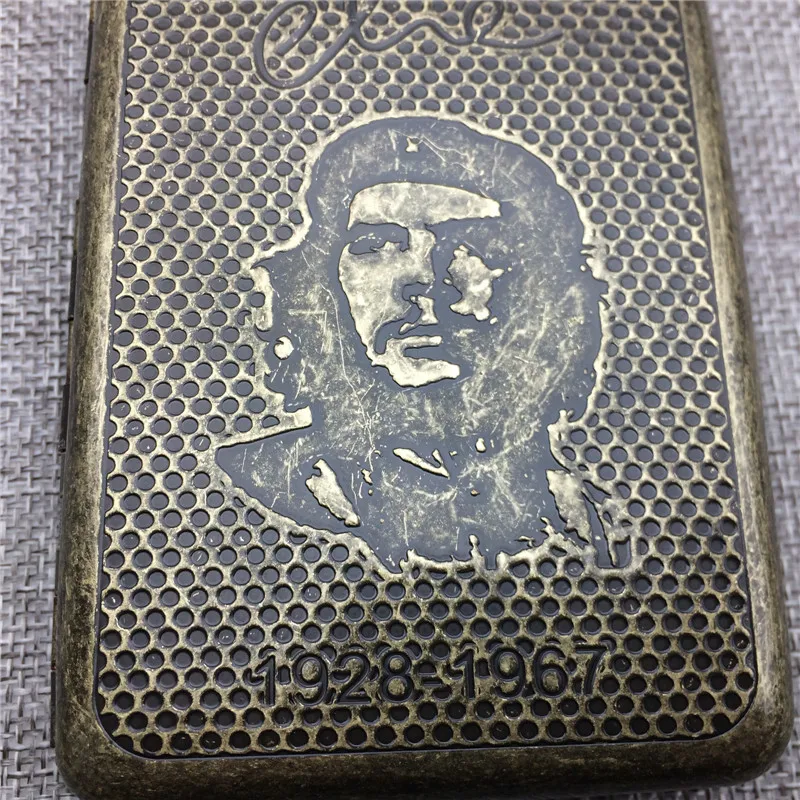 Винтажный стиль Mr.k 014 старые цветные мужские металлические портсигары Che Guevara