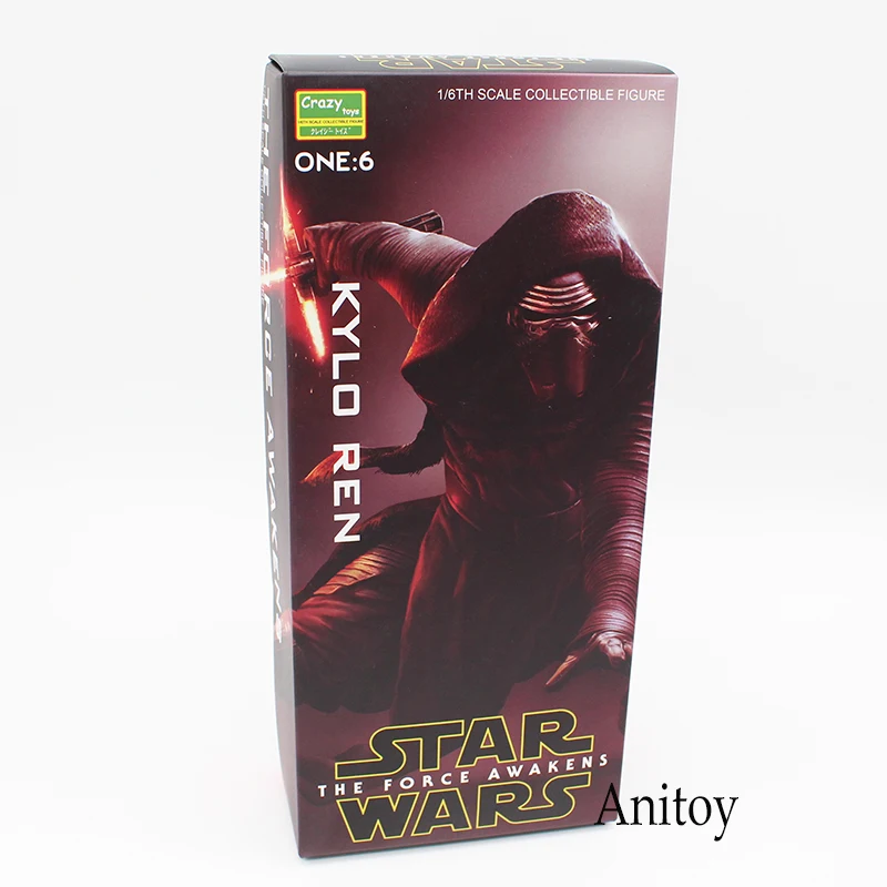 Сумасшедшие игрушки с принтом «Звездные войны» с принтом «The Force Awakens»(Звёздные войны: Пробуждение силы) Рен 1/6th весы ПВХ, движущаяся фигурка, Коллекционная модель, игрушка 29,5 см KT4236