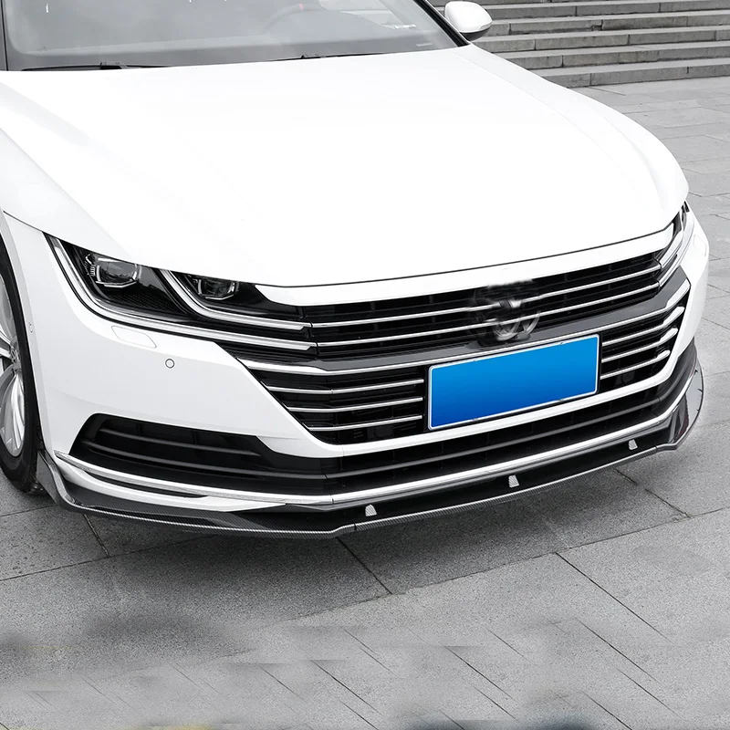 Abs arteon поддельный бампер из углеродного волокна передняя губа ДЛЯ vw cc 2018 up|Обвесы|