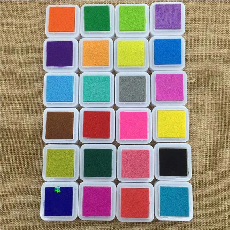 36 цветов чернил прокладка для печати детей DIY Красочные ремесло Pad мультфильм