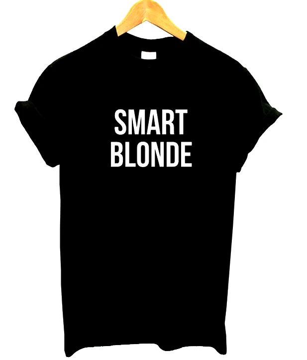Женская хлопковая футболка с надписью блонд|t shirt|women tshirtwomen tshirts cotton |