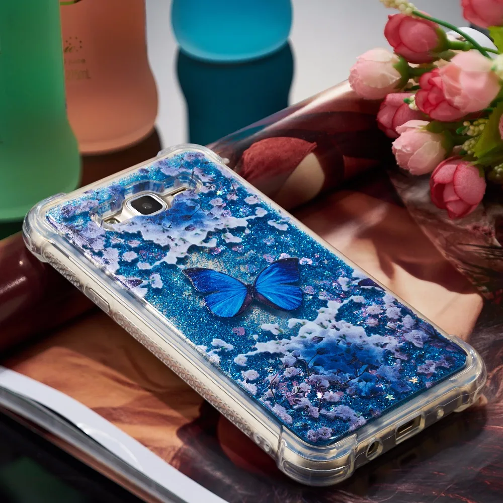 Для samsung Galaxy J7 Neo J701M 5," J7 Nxt J701F J701 J7 J 7 Core Duos J700 чехол для телефона с принтом зыбучих песков мягкий, ТПУ, с блестками на заднюю панель