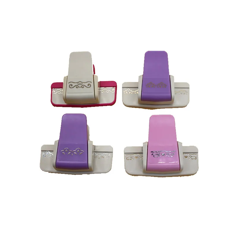 Сделай Сам Скрапбукинг пурпурный Шелковый кружевной Кок печатная карточка резак