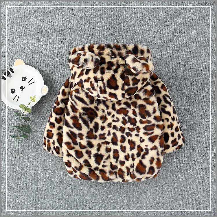 2018 new winter Girls Kids boys Leopard print plus velvet coat comfortable cute baby Clothes Children Clothing | Детская одежда и