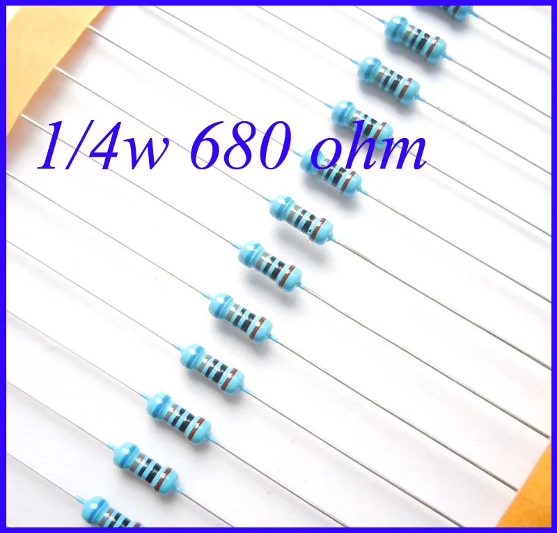 # Rt24DR57G 1/4w 680 680R ohm 0 25 w фотоэлемент с фиксированным резистором металлическая