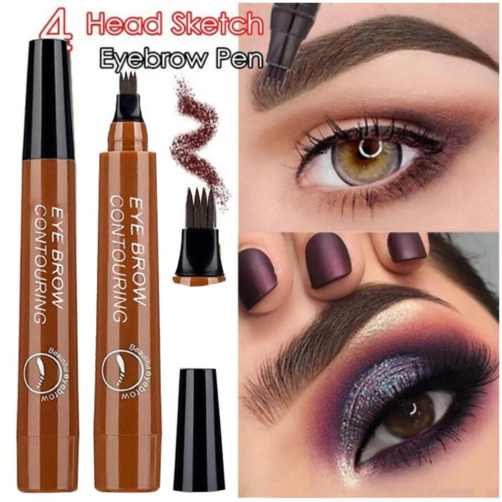 Evpct Eyebrow Extension Fiber Increase Cream Natural Waterproof Mascara 4D eyebrow natural fiber gel TSLM2 | Красота и здоровье