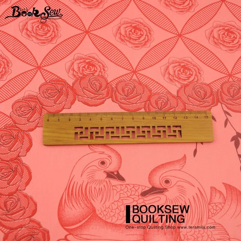 Занавески для книжного шитья домашний текстиль Мандарин утки красный 100% хлопок