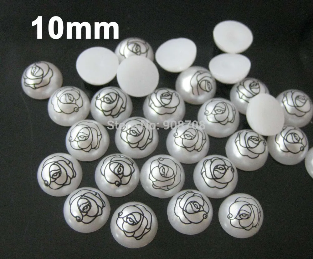 Декоративные пуговицы с плоской задней стороной 10 мм 100 шт./лот|button factories|pearl rhinestone