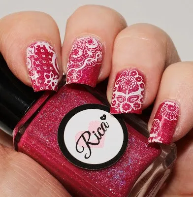Новое Прибытие 6.5*12.5 см кружева DIY Шаблона Nail Art Польский Штамповка Плиты 3D Шаблон Трафареты Для Ногтей штамп для плиты пластины для стемпинга