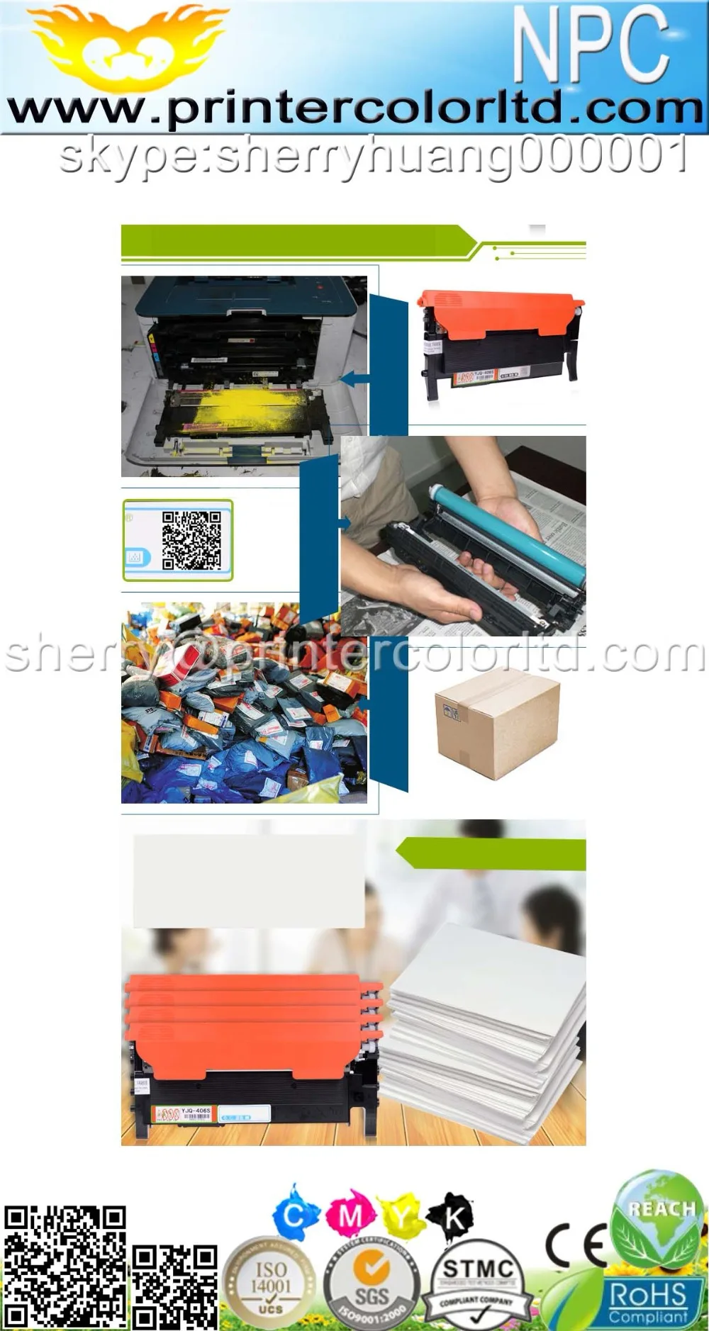 Цветной тонер-картридж для samsung CLP320 CLP 320 321 325 CLX3180 CLX3185 CLX 3185 3180 CLT407S CLT-407S CLT 407S CLT-K407S 407