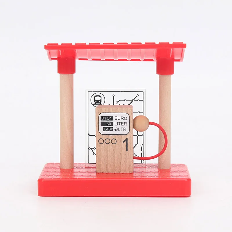 DIY деревянный игрушечный игровой набор крана угля станция пещера туннеля