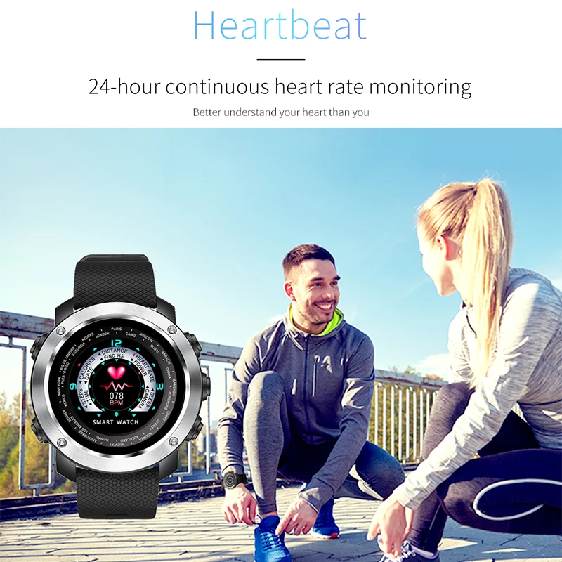 3D UI цифровые Умные часы Для мужчин спортивные умные сердечного ритма калорий