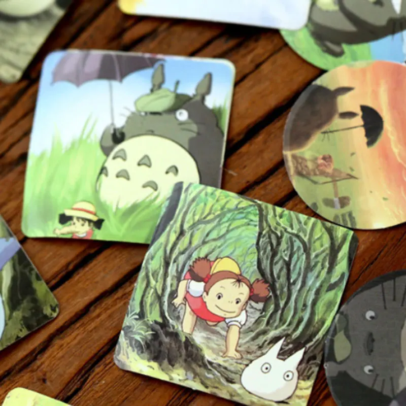 45 шт./кор. милые наклейки на клейкую бумагу с Тоторо для коллекции конфетная