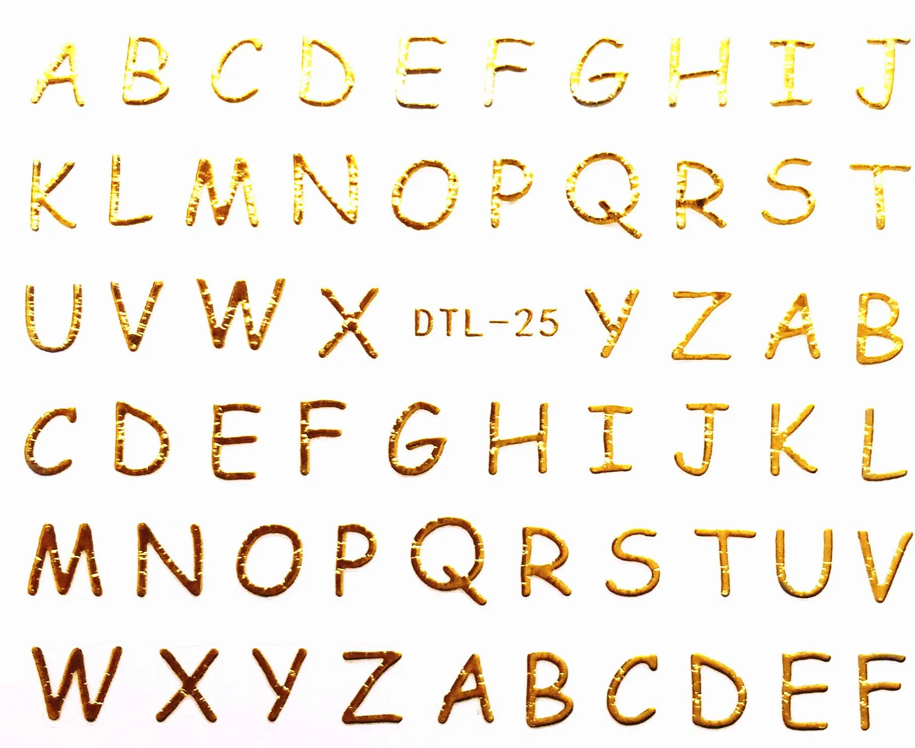 DTL025gold 3D золото, лак для ногтей, наклейки для ногтей, декоративные наклейки для ногтей - Цвет: DTL025gold