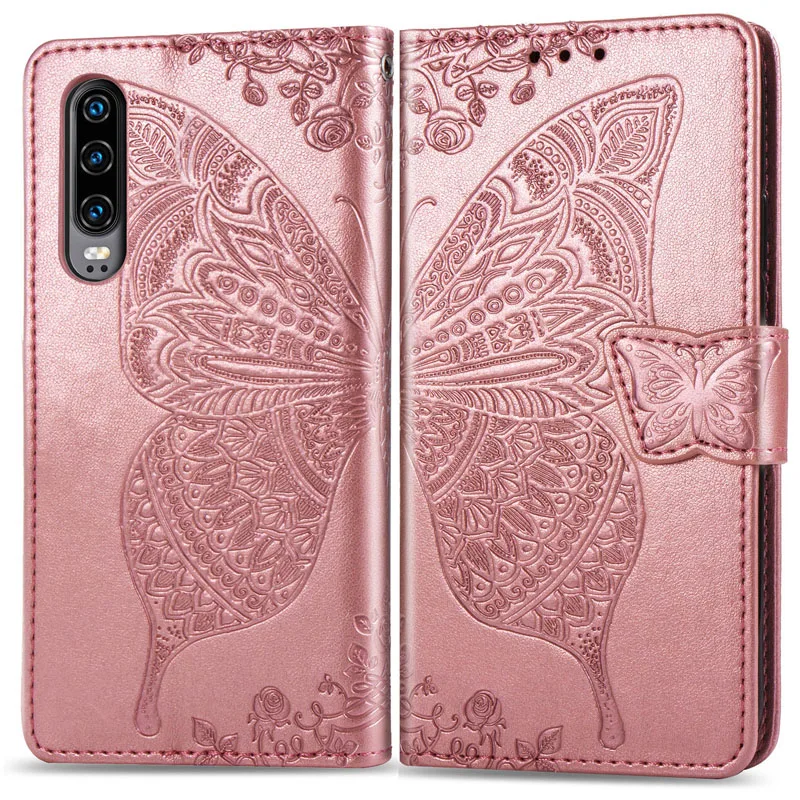 Роскошный чехол-бабочка для Huawei P30 P20 Pro Lite чехол-книжка из искусственной кожи