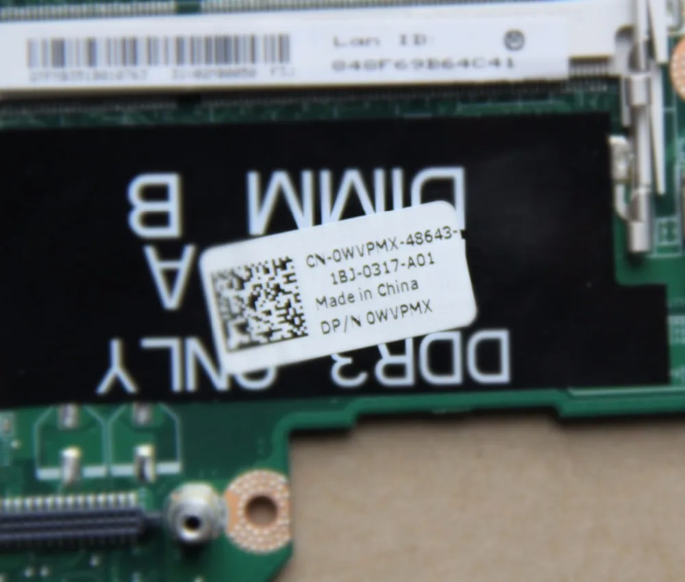 CN-0WVPMX 0WVPMX  DELL Inspiron N4110      216-0809000 GPU   DAV02AMB8F1 HM67 DDR3