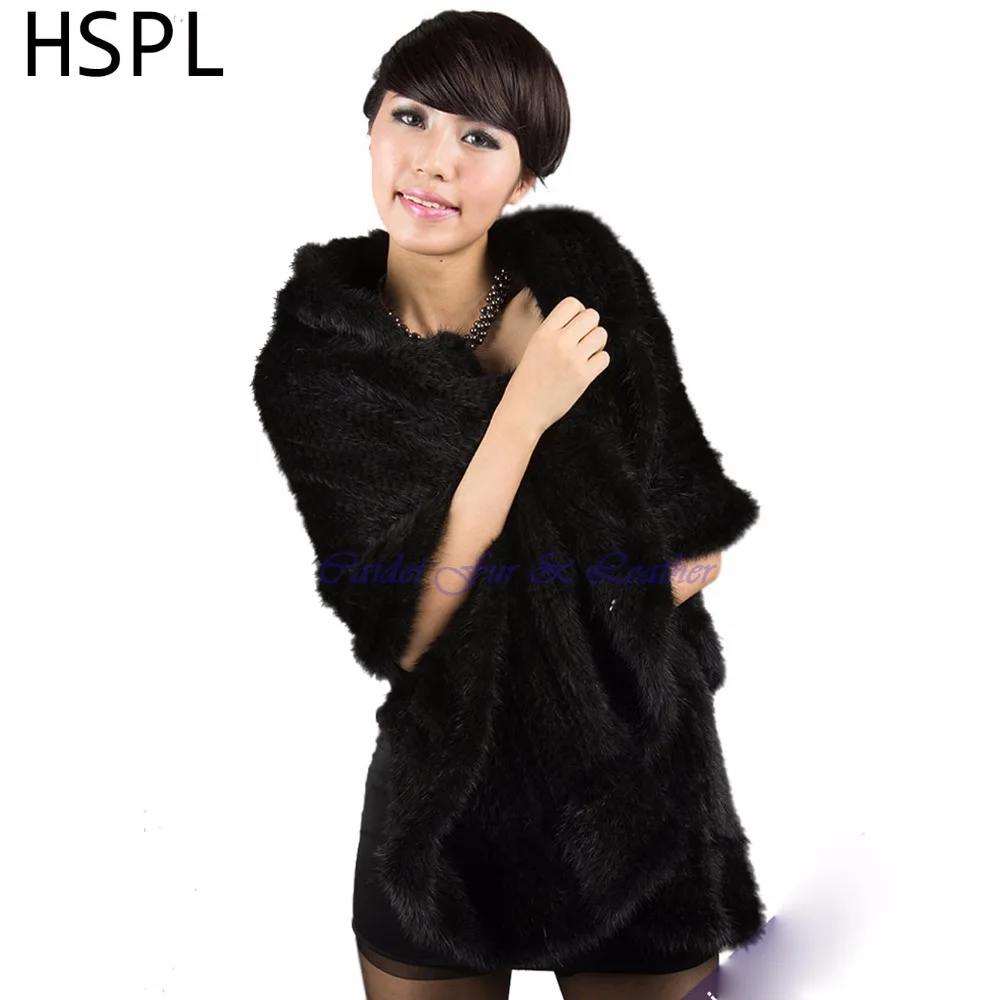 2017 Весенняя длинная Высококачественная карманная шаль из натурального меха