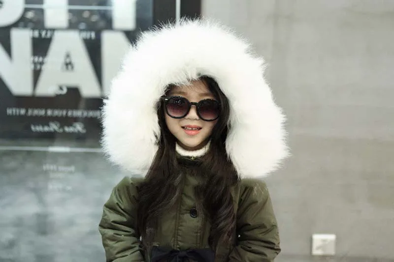 Армейская зеленая детская парка для маленьких девочек куртка пальто с