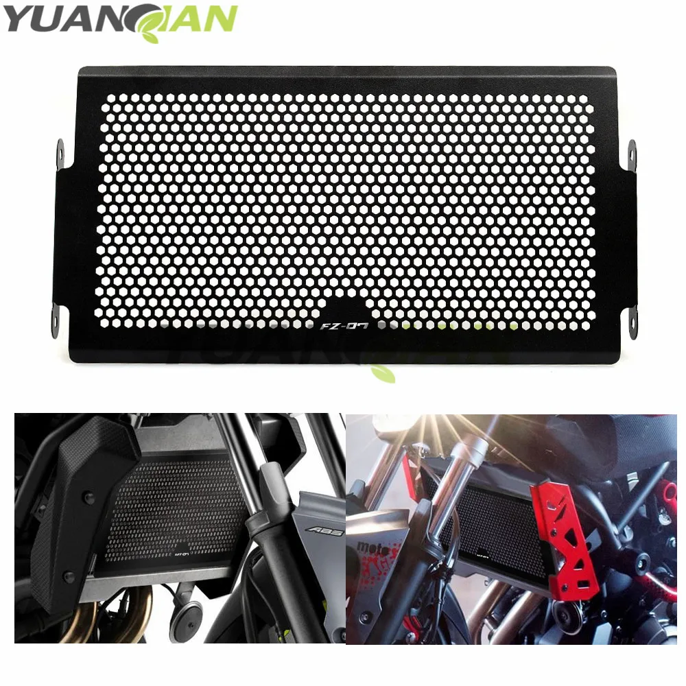 

FOR FZ-07 LOGO Motorcycle Radiator Cover Bezel Grille Guard Protector Aluminum for Yamaha MT07 MT-07 FZ07 FZ-07 2014 2015