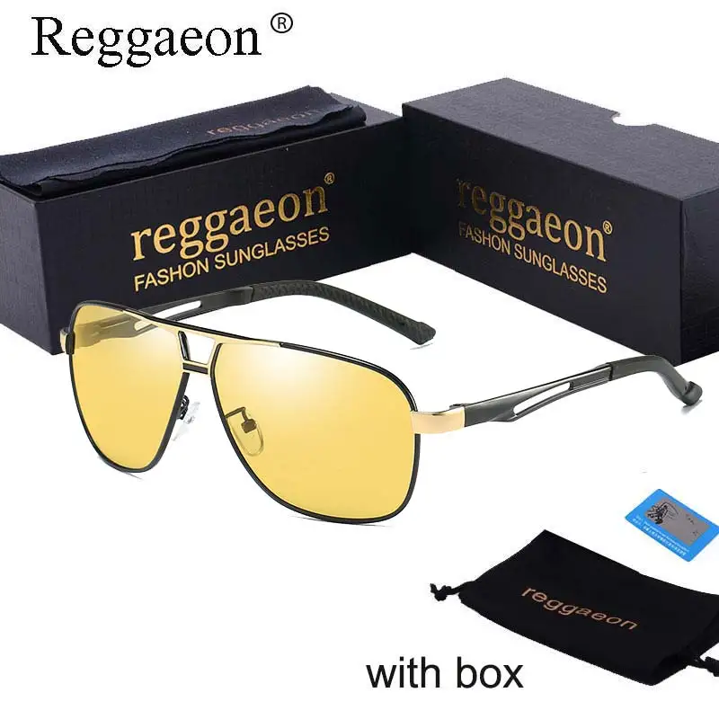 Роскошные поляризационные солнцезащитные очки-хамелеоны reggaeon 2018 wo для мужчин