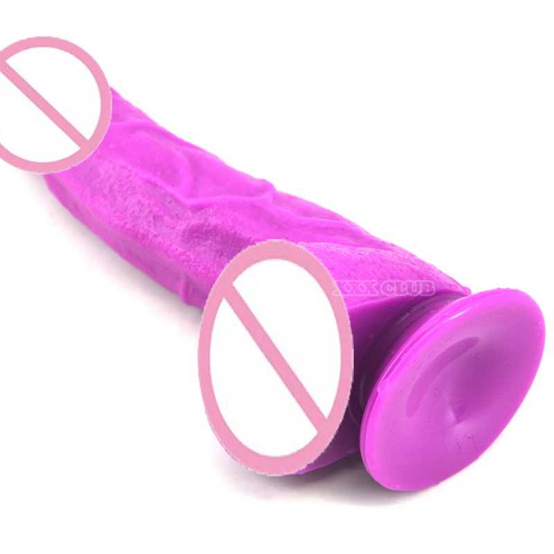 FAAK 25cm*5.8cm Huge Flexible Dildo Dongs with Strong Sucker Dick Realistic Penis Sex Toys for Woman Products | Красота и здоровье