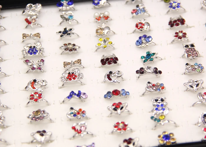 Новинка 2017 года оптовая продажа смешанные 50 шт. ювелирные изделия партии Детские